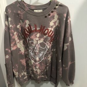 Skull House Graphic Sweatshirt